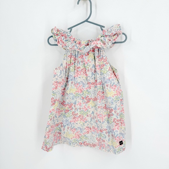 Tea Collection Pink and Blue Ruffled Sundress - Picture 4 of 4